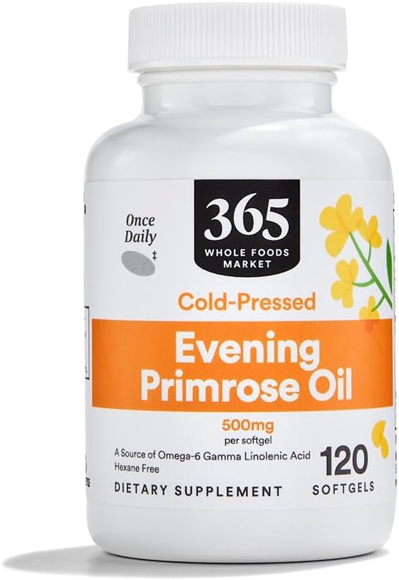 365 от Whole Foods Market, Evening Primrose Oil 500 mg, 120 броя