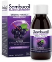 Sambucol Black Elderberry Syrup - Sambucus Elderberry Syrup, Black Elder Liquidberry, Immune Support, Elderberry Syrup para nenos e adultos, High Antioxidants, Gluten Free - Fórmula orixinal, 4 Fl Oz