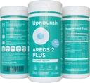 AREDAS Noursas 2+ - Advanced Eye Vitamina Supplement for Macular Health and Dry Eye - Lutein, Zeaxanthin, Saffron, Astaxantina & DHA - Suporta Eye Strain, Pressure, Night Vision - 120 softgels