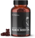 Nutriissa Black Seed Oil + Elder Berry Gumies - Cold- Pressed Black Cumin Seed Nigella Sativa Oil - EPEB Certified for Purity & Potency - 90 Blueberry Flavoled Vegan Gumies
