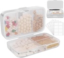 FYY Weekly Pill Organizator cu Labels,8 Compartments Travel Daily Pilula Case etanșe rezistent la umiditate cutie mari Pilula pentru a deține vitamine, ulei de pește, suplimente, Swab Cotton și Bandaje-Clear