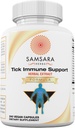 Samsara Herbs Tick Immune Support - Japansk Knotweed, Cats claw, Andrografis, Cryptolepis, Sarsaparilla, Resveratrol, Tick Bite Support 240 Capsules