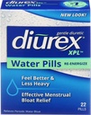 Diurex XPL Re-energizing Water Pills - Relieve Bloating & Fatigue - 22 Count