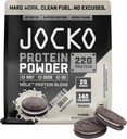 Jocko Fuel Mölk Wei Proteïne Poeder - Keto, Probiotica, Digestieve Enzymen, Aminozuren, Lage Suiker Monk Fruit Blend - Ondersteunt Muscle Recovery & Growth (24 Serves, Cookies & Cream)