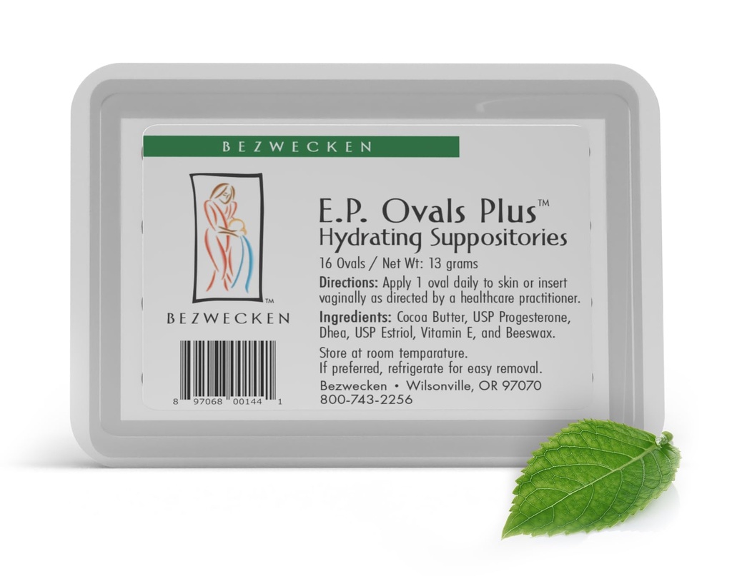 Bezwecken - E.P. Ovals Plus DHEA - 16 Ovals - Same Trusted Formula, New Improved Shape - Professionally Formulated to Alleviate Vaginal Dryness in Menopausal Women
