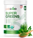 En directe, un Superfojonós de Superfojod d'Imunder, Daily Superfood Powder, suport d'Imunda, Energia i Detox, Green Juwder suplementari (30 Servings), 1238 Oz
