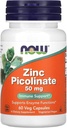 Nu fødevarer Zink Picolinate 50mg 60 kapsler