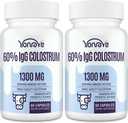 Goveji kolostrum Dopolnilo 1300mg - izjemno visok 60% goveji kolostrum - črevo, kosti, telovadba, imuno - 120 kapsul