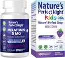 Nature's Perfect Night Bundle | Melatonin 5mg | Kids Melatonin 1mg | 200 greve | 100 greve | Sugar Free | Gluten Free | Non-GMO | Vegan