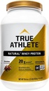 Atlete Natural Whey Protein - Chocolate, 20g Protein per Serving - Probile for Digetical Health, Hormone Free (2.5 Pound Pound Powder)