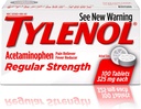 Tylenol Reg Strngth 100'S Size 100ct Tylenol 325 Mg Regular Strength Pain Reliever