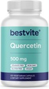 BESTVITE Quercetin 500mg (120 Begetariar kapsulak) - Ez Stearates - Ez Silicon Dioxidorik - Vegan - Ez GMO - Gluten Free