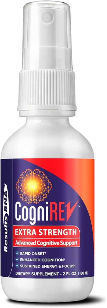 Rezultati RNA CogniREV Napredna kognitivna podpora trajni energiji in fokusu (2 oz - 30 služabnikov - 2000 mg)
