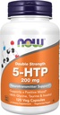 NOW Supplements, 5-HTP (5-hidroksitriptofan) 200 mg, dvojna jakost, podpora nevrotransmiterjem*, 120 Veg kapsul