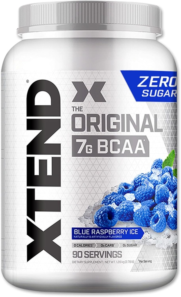 XTend XED gốc BCAA Powder 7g BCAA và 2.5g L-Glutamine, Sugar Free Post làm việc recovery với Amino acids cho nam và nữ, 90 phục vụ