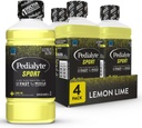 Pedialyte Sport Electrolyte Drink, Rychlá hydratace s 5 klíčovými elektrolyty pro podporu svalů před, Během, & Po cvičení, Lemon Lime, 1 litr, Balení po 4