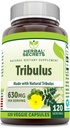 Herbal Secrets Tribulus 630 Mg 120 Veggie Kapseln Ergänzung | Non-GMO | Gluten Free | Made in USA