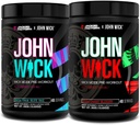 Jacked Factory X John Wick - Wick Mode Pre Workout אבקה - Intense Energy, Battle-Ready Focus, Unstoppable Commitment, Sheer Will - Baba Yaga Blue Raz & אוסקה Cherryפריחה (80 משרתים)