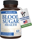 Blood Sugar Health 20 Herbs ווויטמינים עם Cinnamon, Alpha Lipoic Acid לתמוך בבריאות, non-GMO, עבור גברים נשים, תומך רמות אנרגיה בריאות - 60 גלולות צמחיות - 30 יום אספקה