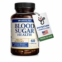 Blood Sugar Health Natural 20 Herbs and Vitamins with Cinnamon, Alpha Lipoic Acid to Support Health, Non-GMO, for Men Women, Supports Healthy Energy Levels - 60 Herbal Pills - 30 Day Supply