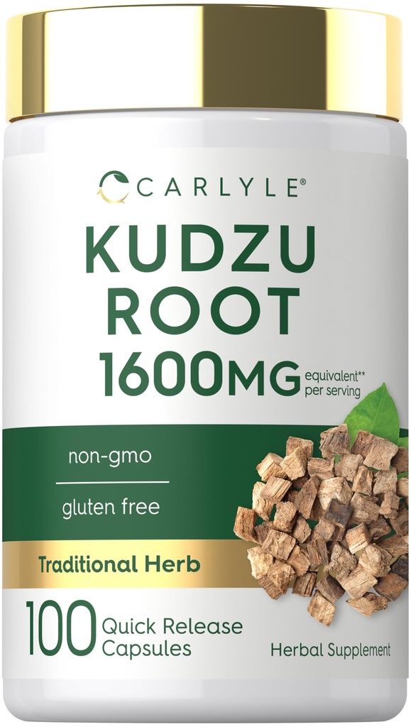 Carlyle Kudzu Root | 100 Extract Capsules | Non-GMO and Gluten Free Formula | Traditional Herbal Supplement