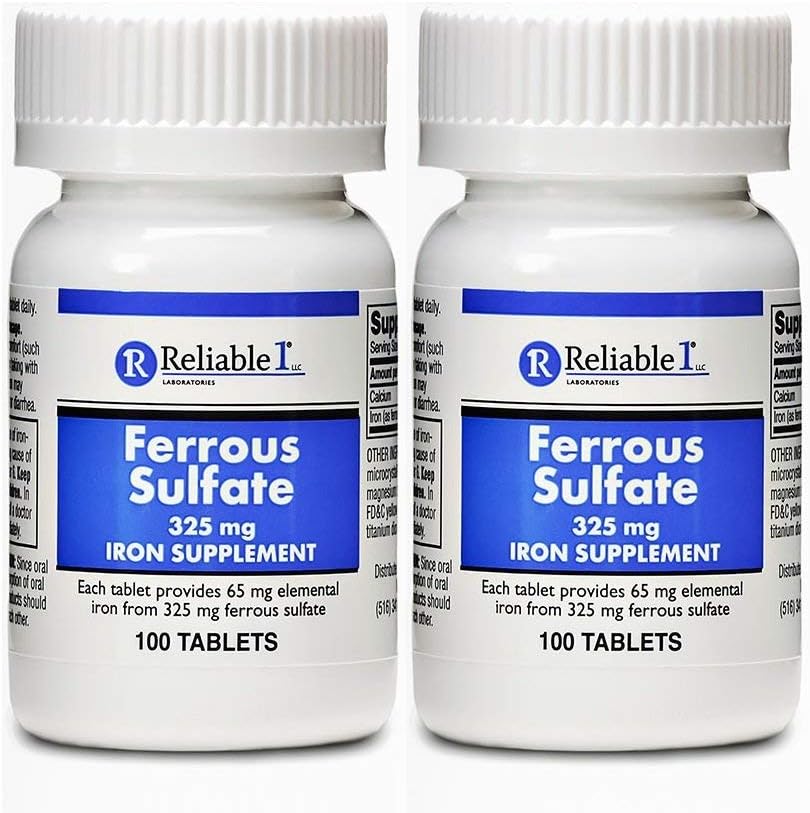 Ferro Sulfate 325mg ijzersupplement (2-pack) 