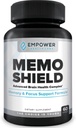 MemoShield Brain Health Supplement – Suporte Avançado de Memória com Mane de Leão, Bacopa Monnieri e Ginkgo Biloba – Função Cognitiva e Fórmula de Saúde do Cérebro – 60 Cápsulas