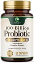 Probiotics 100 Billion CFU Per Serving - 16 Premium Probiotic Strains Prebiotics - Immune Support, Gut Health, Occasional Constipation, Gas & Bloating, Probiotics Supplement, USA Bottled, 60 Capsules