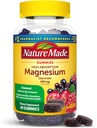 Man Nature Made High Absorption Magnesium Glycinate Gummies 100 mg per Serving, Muscle, Nerve, Bone and Heart Support, Magnesium supplement, 40 Magnesium Gummies, 20 Day Supply