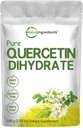 Pure Quercetin Dihydrát prášok, Quercetin 500 mg na serving, 100 Grams, Najdostupnejšie stupeň a náplň bez, Výkonný Antioxidant podporuje energiu, Imunitný systém, Žiadne GMO a Vegan
