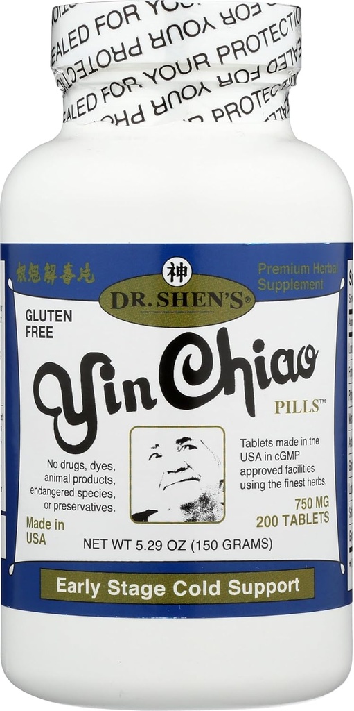 Dr SHENS Yin Chiao 750 Mg, 200 CT