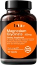InVite Health Magnesio Glycinato - Anti-Street Mineral para soportar músculos saudables - 200mg - 90 Tablets - 45 Day Supply