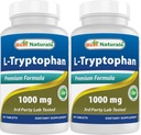 Best Naturals L-Tryptophan 1000 mg 60 Tablets (60 Count (Pack of 2))