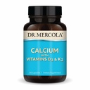 Dr. Mercola Calcium with Vitamins D3 & K2 - Supports Bone & Heart Health* - Calcium with Vitamins D3 & K2 - Eggshell-Derived - Non-GMO, Gluten-Free & Soy Free - 30 Capsules (30 Servings)