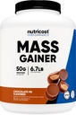 Accost Mass Gainer (Chocolate Peanut Butter Flavor, 6.7 LBS) 50 גרמים של חלבון עבור משרת - non-GMO