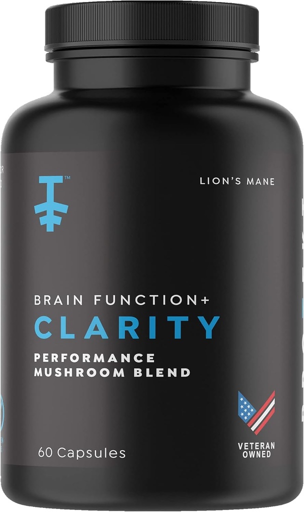 PROTEKT Lions Mane Supples Kapsułki - Mushroom Mane i Reishi Kapsułki, Nootropics Brain Supplements for Memory and Focus, Mushroom Supplement, Brain Energy Supplements - 60 Count