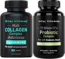 Vital Vitamins Multi Collagen Capsules + Probiotic Complex