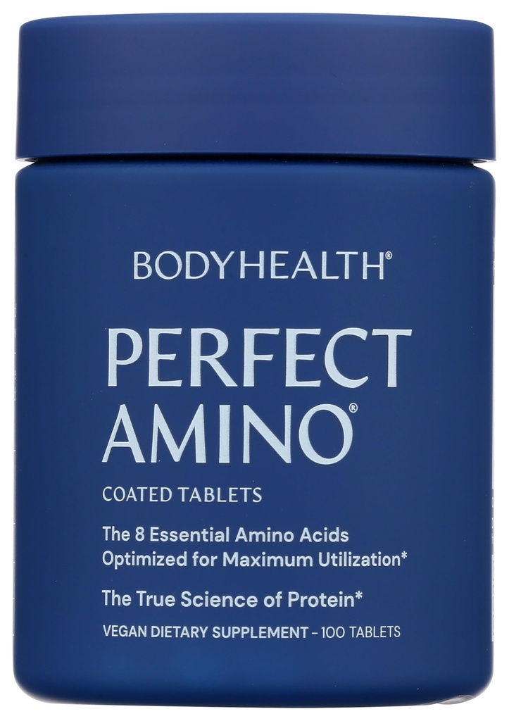PerfectAmino (100 ct) Easy to Swallow Tablets, Essential Amino Acids Supplement with BCAAs, Vegan Protein for Pre/Post Workout & Muscle Recovery with Lysine, Tryptophan, Leucine, Methionine