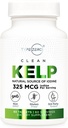 Tipe Zero Clean Kelp Iodin Tablet (60 pelayan, 325 MCG per Serving) - Sumber Natural of Iodin dari Sea Kelp, Non-GMO, Gluten Free