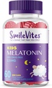 Enfants Melatonine Gommies 2,5mg, 100 % sans drogue Aide au sommeil , Non-Habit Forming , soutient le sommeil repos et le cycle régulier de sommeil , Ingrédients naturels , Berry Flavor , 60 comte