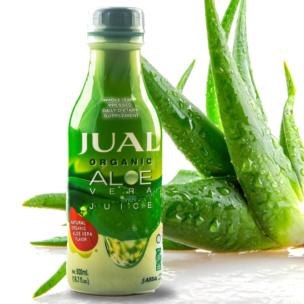 JUAL 100% Pure Organic Aloe Vera Juice 