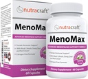 MenoMax #1 Menopause Daxili Yardımı / Black Cohosh, Dong Quai, Vitex Agnus, Red Clover, Sage, Soy və Wild Yam / Hot Flashes üçün Natural Support, Night Təhlükəsizlik və Mood Swings