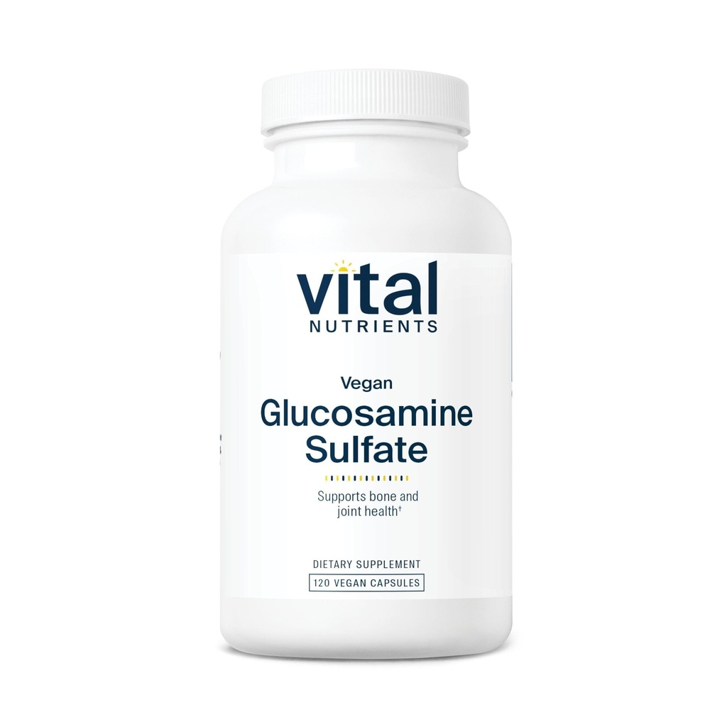 Vital Nutrients Vegan Glucosamine Sulfate 750mg - Healthy Cartilage, Mobility, and Joint Support Supplement - Vegetable Source of Glucosamine - Gluten, Dairy, Soy Free - Non-GMO - 60 Capsules