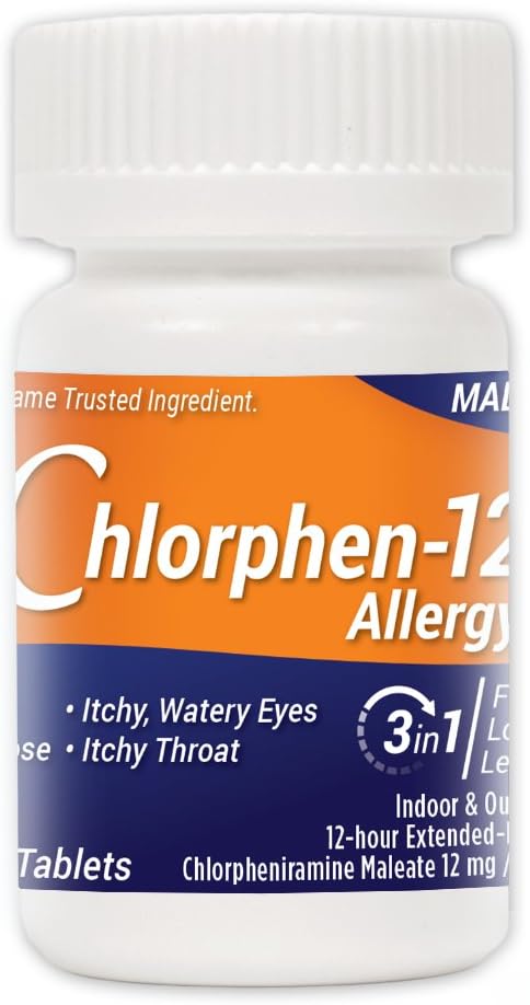 ChlorpheniramineのMalateの延長解放、12のMg、60のタブレット