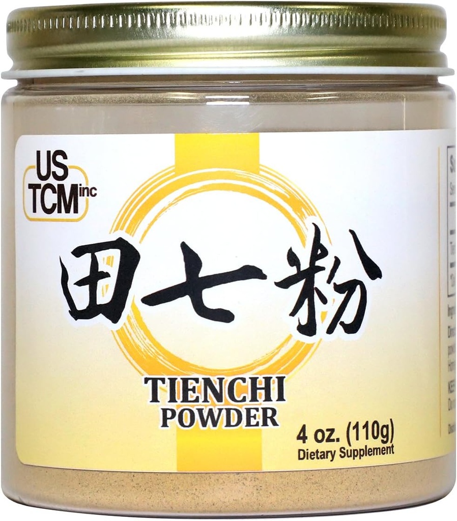 100% Pure Tienchi Powder Pseudoging Noteginseng Sanqi Powder Tienchi Ginseng Powder 120mesh (4oz)