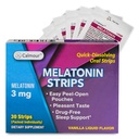 30 Oral Sleep Strips | Quick-Dissolving 3mg Melatonin Strip | Works Faster Than Gummies | Relaxation Napping Supplements | The Ultimate Sleeping Aid for Better Rest and Eye Health
