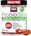 Qeydiyyat fakültəsi ProbioSlim Keto ACV Gummies, Lacto Eksperie Probiyotiks və Prebiotiks ilə Organic Apple Cider Vinegar Gummies