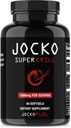 Jocko kütus Antarktika krillõli Omega 3 rasvhapete toidulisandid DHA & EPA - 1000mg Softgels - toetab liigeseid, liikuvust ja vaimset funktsiooni (60 Softgels)