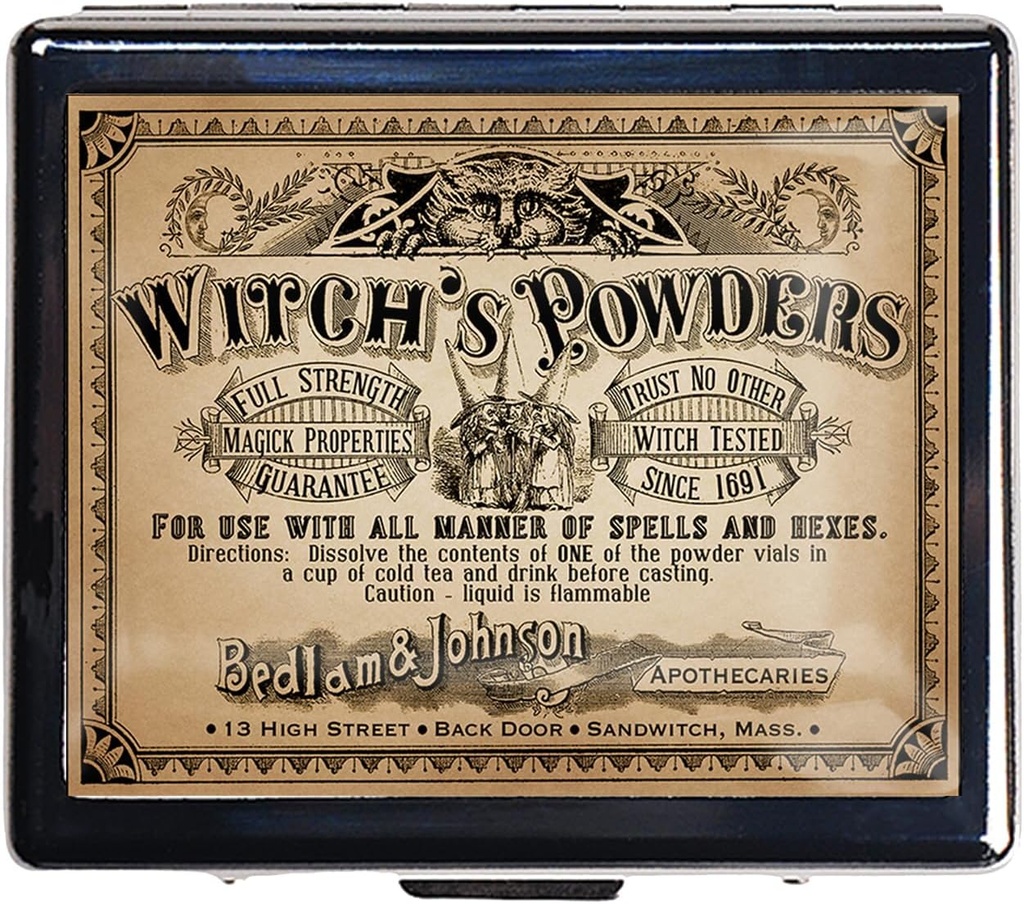 Qadınlar üçün Cute Pill Organizer - 8 müsabiqələr və Mirror ilə Pretty Metal Pill Box, Purse və ya Pocket üçün Kompakt Travel Pill Case (Wirch Tozları)