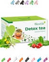 Gut, Liver & 전체 바디 용 Natrual Detox 차, Stomach Flatulence 구호를위한 11 초본 혼합물, 소화 Tract Detoxification, Optimal Intestinal Transit, 30 개인 Sachets (1 상자)